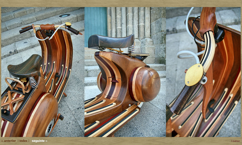 Illustration for article titled Beautiful Hand-Made Wooden Vespa